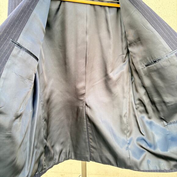 Vintage Brooks Brothers Brooksgate Pin-Striped Blazer USA Made Sports Coat Union - Picture 12 of 13